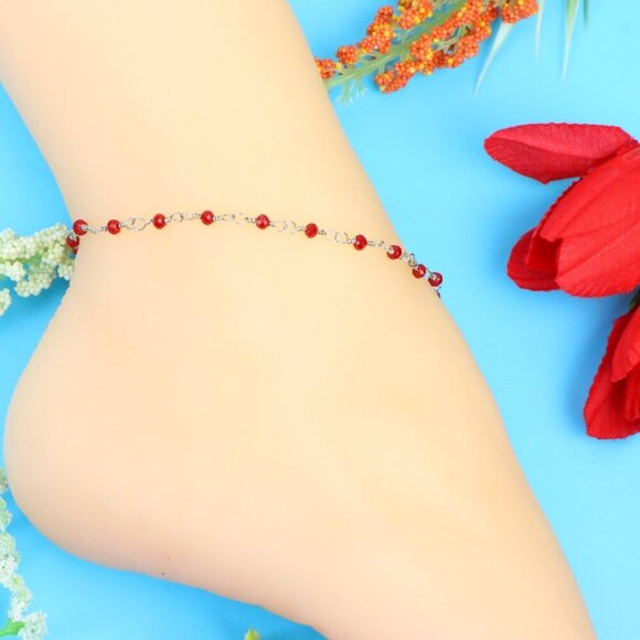 Elegant Handmade Anklet – Perfect for Women & Girls | Ideal Gift Option, DYC1652 - Picture 4 of 9